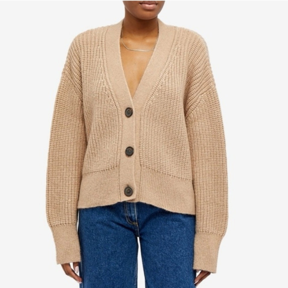 Anine Bing Maxwell rib-knit cardigan NWT Size M - Picture 2 of 9